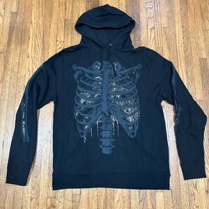 BlackCraft Skeleton Pullover Hoodie Size XL